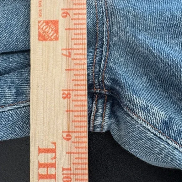 Y2K Hollister Boot Cut Flare Jeans Womens 8R Lace Up Fly Floral Embroidered RARE - Picture 11 of 16